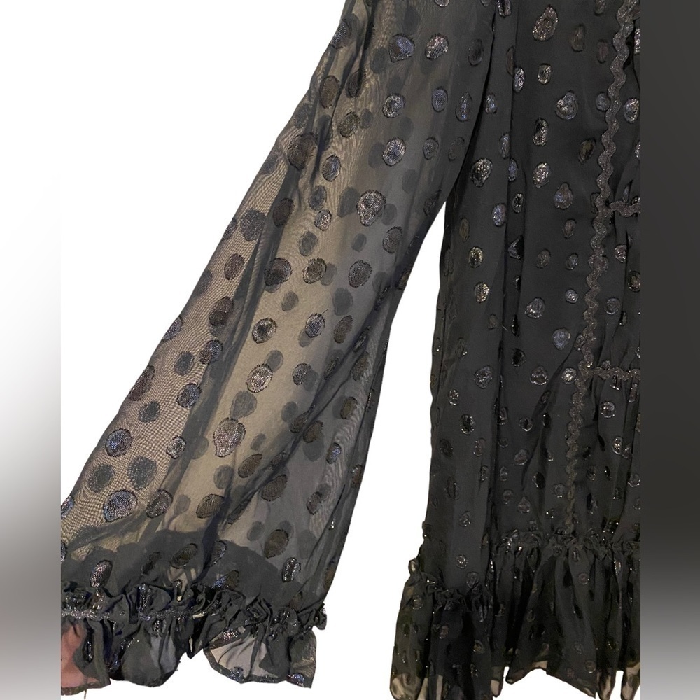 NWT Max Studio | Long Sleeve Short Georgette Dress - Picture 3 of 7